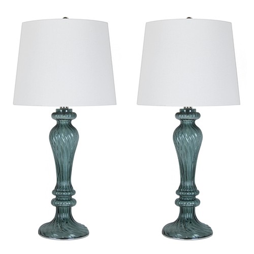 Windsor 25.5" Glass Table Lamp - Set Of 2